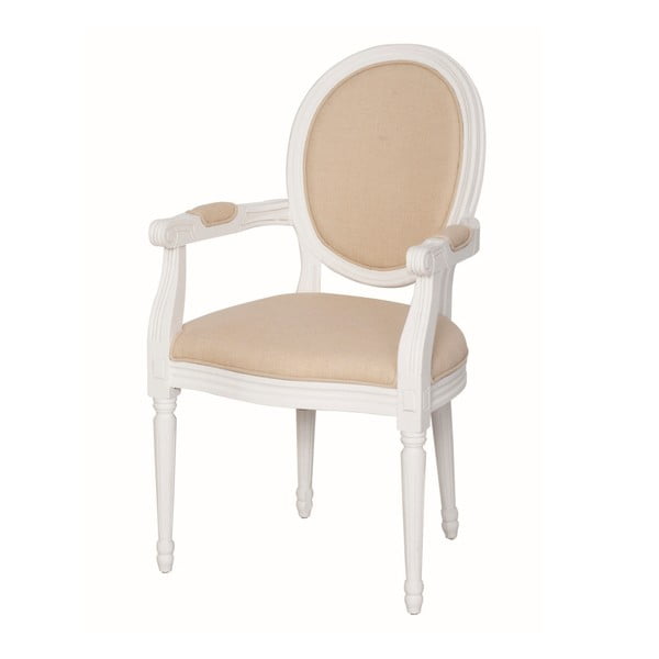 Białe krzesło z drewna topoli Livin Hill Belle