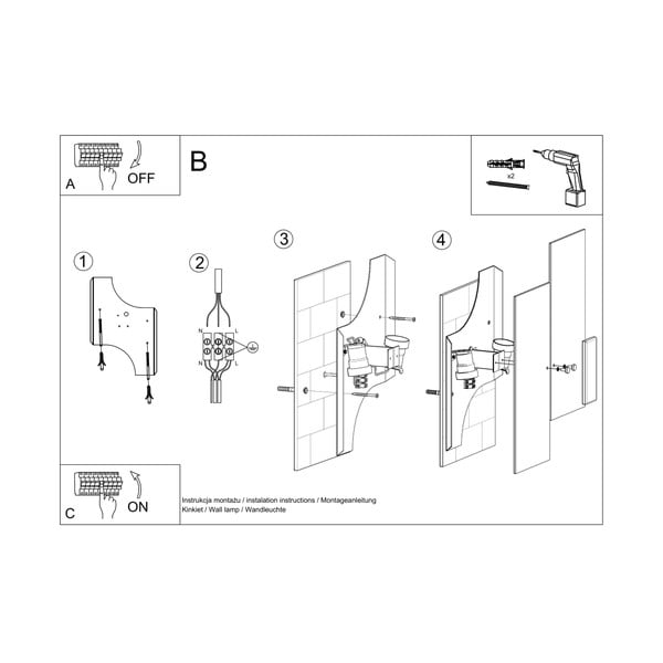 Biały kinkiet Veronica – Sollux-image-3