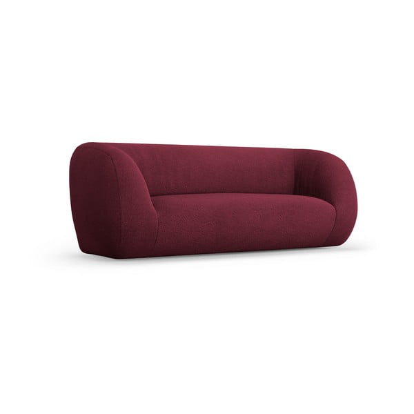 Bordowa sofa z materiału bouclé 210 cm Essen – Cosmopolitan Design-image-2