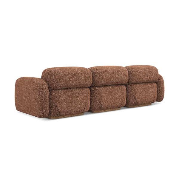 Pomarańczowa/brązowa sofa modułowa 270 cm Ailani – Makamii-image-4