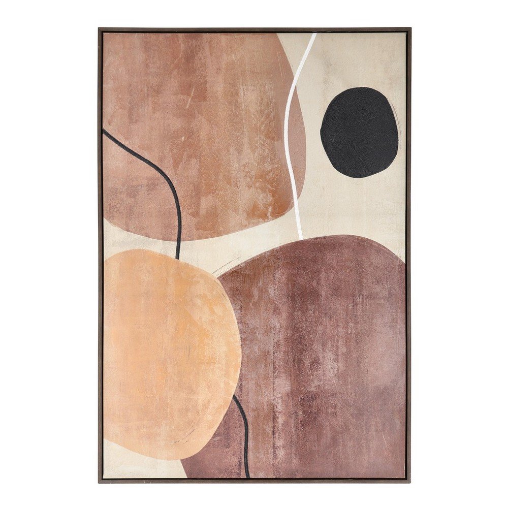 Obraz drukowany na płótnie z ręcznie malowanymi elementami z ramą w zestawie 83x123 cm Gallery – Bizzotto