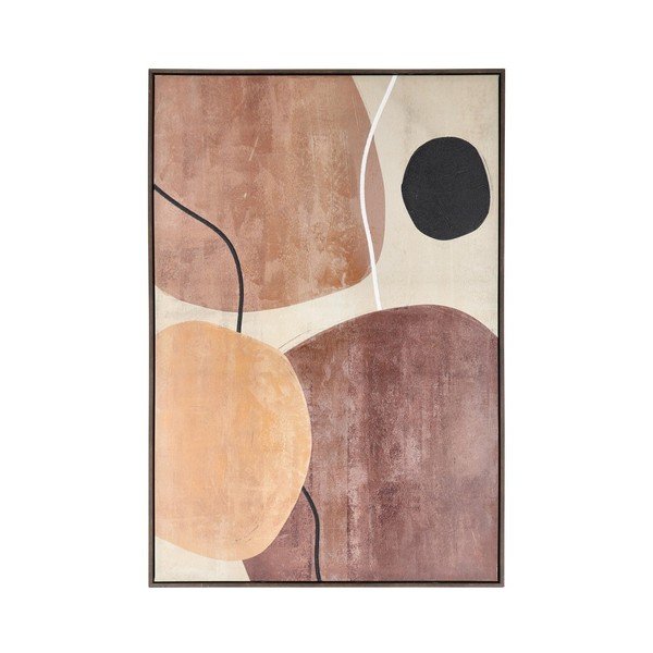 Obraz drukowany/z ręcznie malowanymi elementami z ramą w zestawie/na płótnie 83x123 cm Gallery – Bizzotto