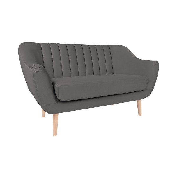 Szara sofa 2-osobowa Micadoni Home Vincente-image-4