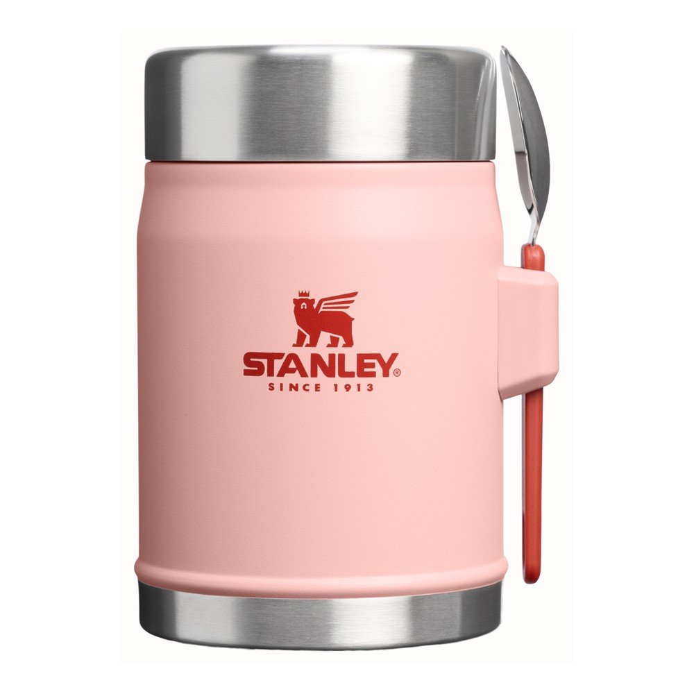 Brzoskwiniowy termos na jedzenie ze stali nierdzewnej 400 ml Legendary Food Jar + Spork Peach Rose – Stanley