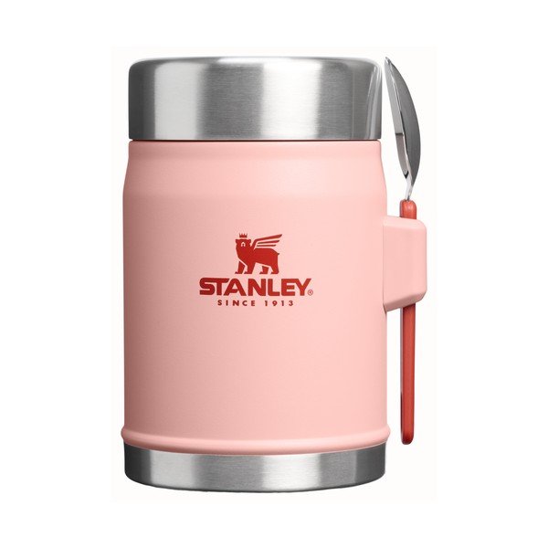 Brzoskwiniowy termos na jedzenie ze stali nierdzewnej 400 ml Legendary Food Jar + Spork Peach Rose – Stanley