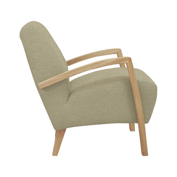 Beżowy fotel z jasnymi nogami Windsor & Co Sofas Luna-image-1