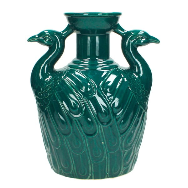 Zielony wazon ceramiczny HF Living Studio, 22,8x28 cm