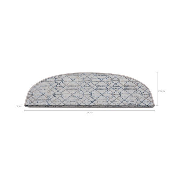 Szare dywaniki na schody zestaw 16 szt. 20x65 cm Cottage Warmth – Vitaus-image-2