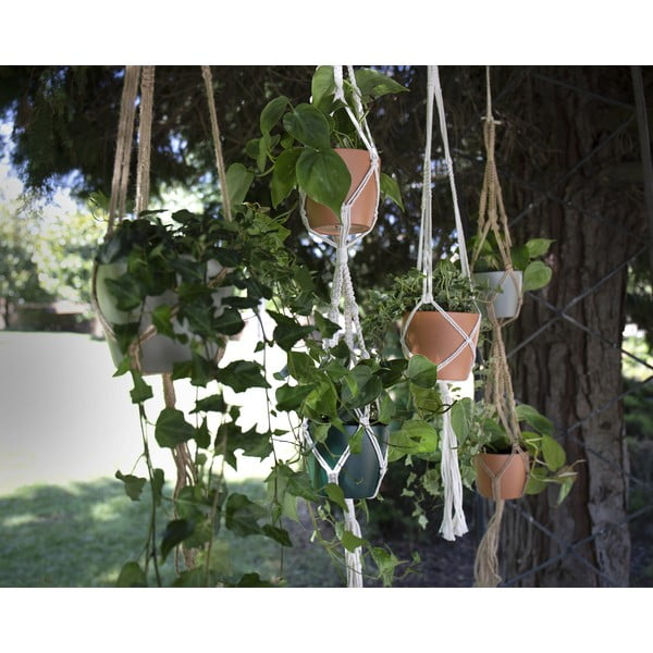 Tekstylny system do zawieszenia doniczki ø 10 cm (wysokość 120 cm) Macramé – Artevasi-image-3