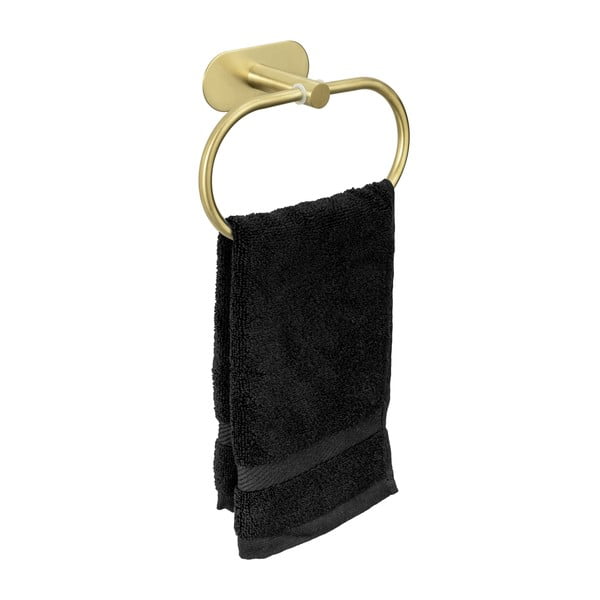 Samoprzylepny wieszak na ręczniki ze stali nierdzewnej Orea Gold – Wenko-image-2