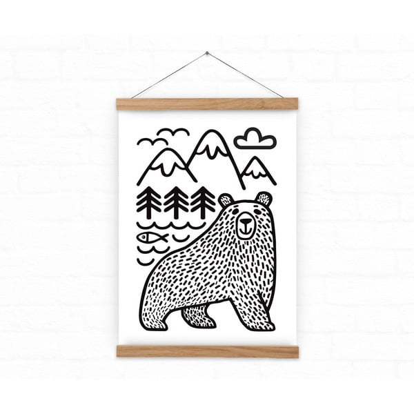 Plakat Bear by the River, rozm. A3