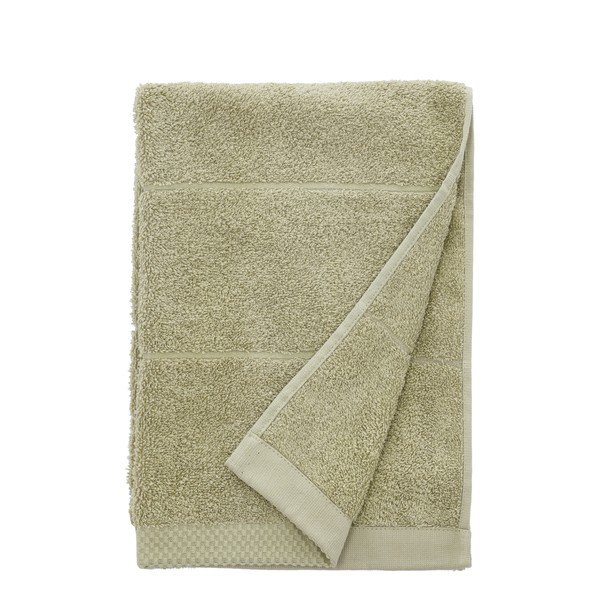 Jasnozielony bawełniany ręcznik frotte 50x100 cm Line – Södahl