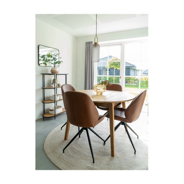 Jasnożółty szklany ręcznie wykonany wazon – House Nordic-image-2