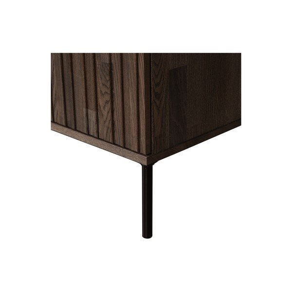 Brązowa komoda w dekorze jesionu 200x85x44 cm Gravure – WOOOD-image-3