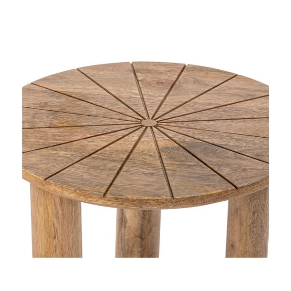 Okrągły stolik z litego drewna mango ø 40 cm Stella – Bloomingville-image-3