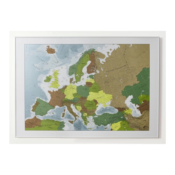 Mapa Europy w przezroczystym etui The Future Mapping Company Future Map, 100x70 cm