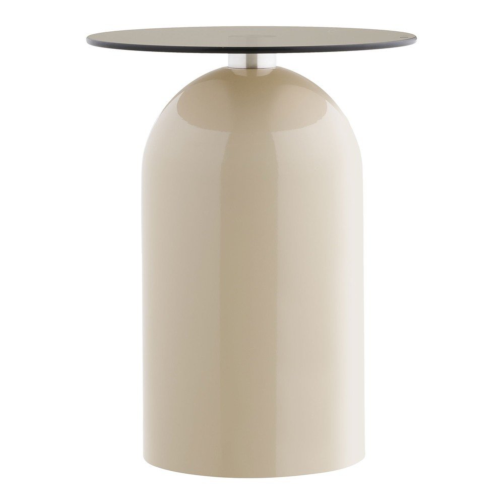 Okrągły stolik ze szklanym blatem ø 40 cm Ravello – House Nordic