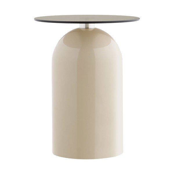 Okrągły stolik ze szklanym blatem ø 40 cm Ravello – House Nordic