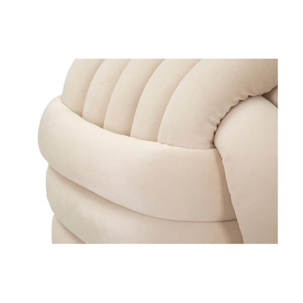 Kremowy aksamitny puf Softy – Mauro Ferretti-image-4