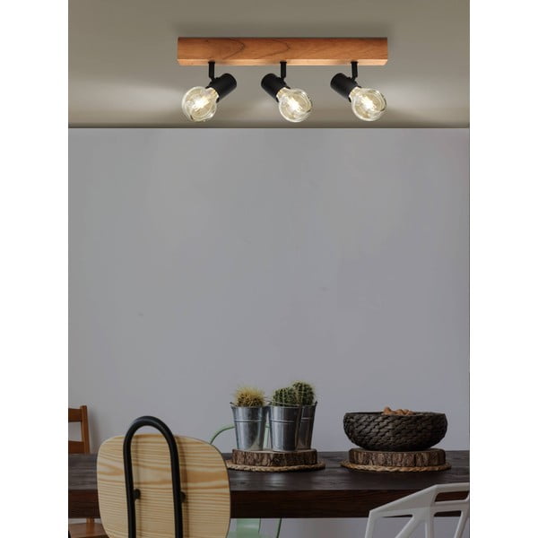 Lampa sufitowa w czarno-naturalnym kolorze 5x48 cm TOWNSHEND 3 – EGLO-image-1