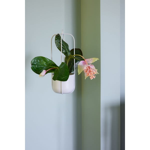 Zestaw 2 jasnoszarych wiszących żelaznych doniczek Hübsch Juro-image-1