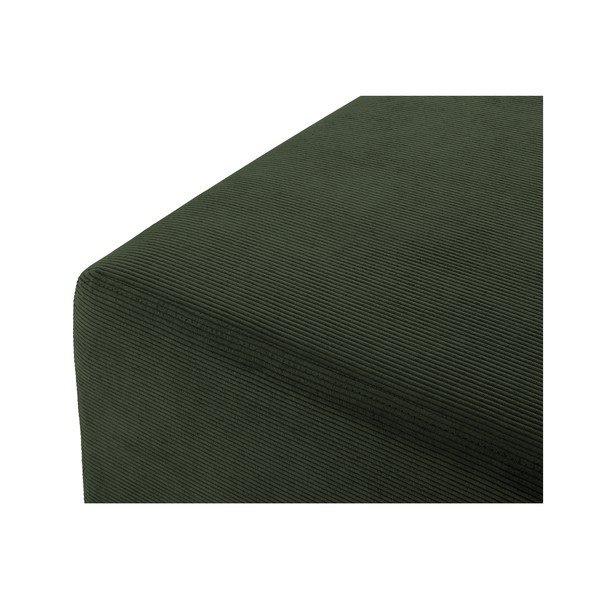 Zielony sztruksowy puf Cosmopolitan Design Hobart-image-1