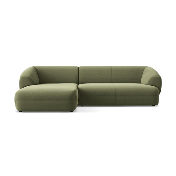 Zielony aksamitny narożnik (lewostronny) Moana – Makamii