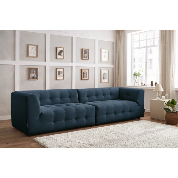Ciemnoniebieska sofa 324 cm Kleber – Bobochic Paris-image-1