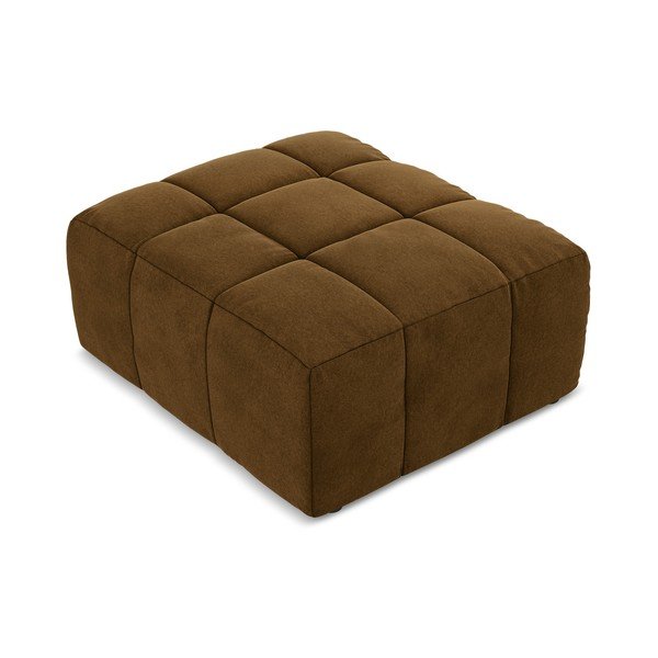 Musztardowy aksamitny podnóżek Aloha – Makamii-image-2