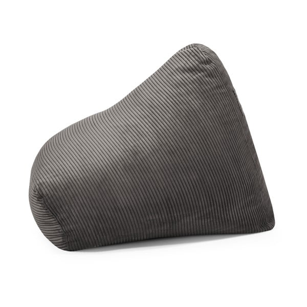 Ciemnobrązowy sztruksowy dziecięcy worek do siedzenia Snug 80 – SLOWDOWN-image-2