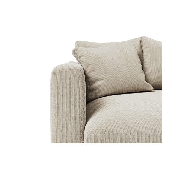 Kremowy sztruksowy fotel Comfy – Scandic-image-1