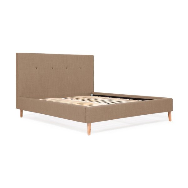 Piaskowe łóżko Vivonita Kent Linen, 200x140 cm-image-3