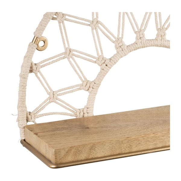 Półka z litego drewna Macrame – Sema-image-2