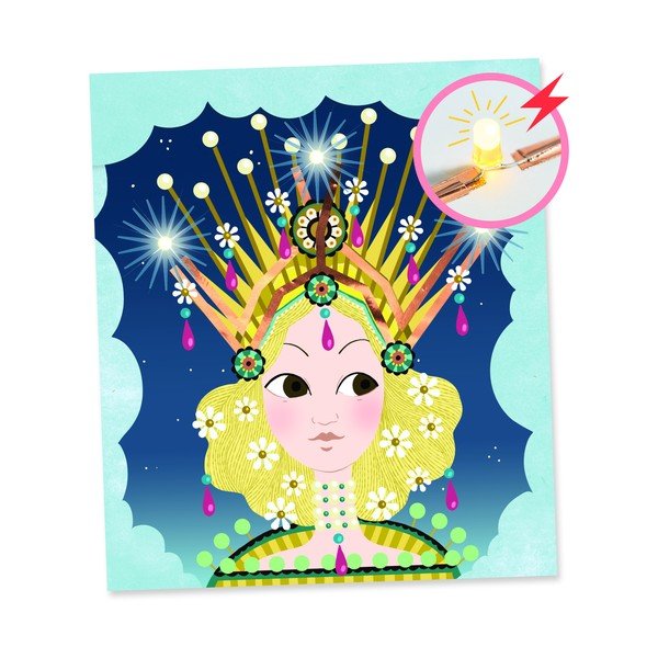 Zestaw 3 luminescencyjnych obrazów Djeco Royal Crown-image-1
