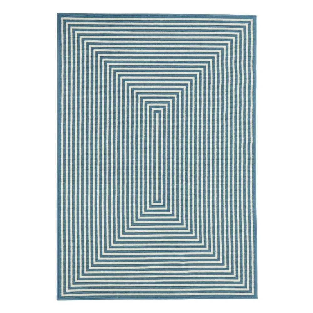 Niebieski dywan odpowiedni na zewnątrz Floorita Braid, 160x230 cm