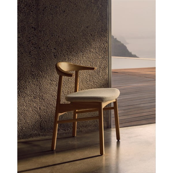 Beżowo-naturalne krzesło Timons – Kave Home-image-1