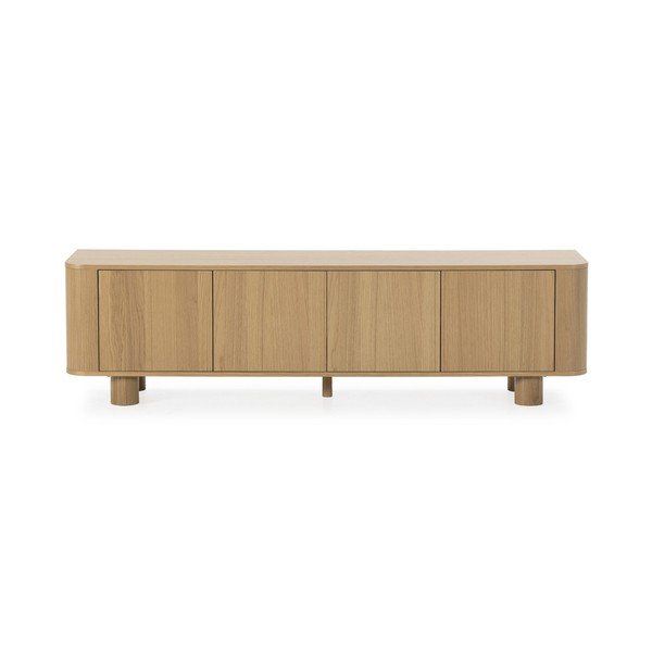 Szafka pod TV w dekorze dębu w naturalnym kolorze 180x50,5x40 cm Padoc – MOME