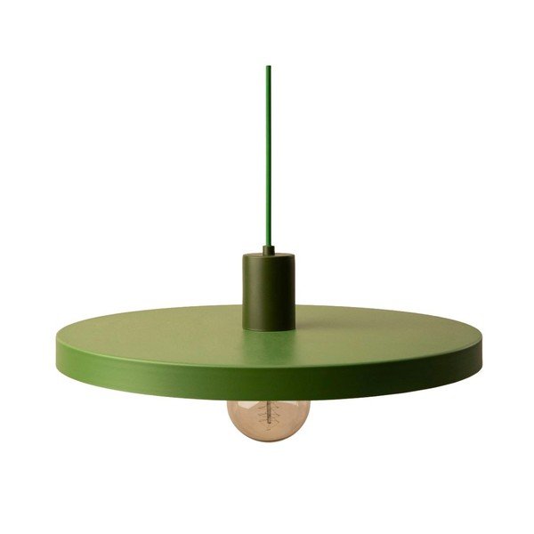 Zielona metalowa lampa wisząca ø 40 cm Ori – Micadoni 