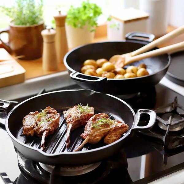 Żeliwna patelnia do grillowania ø 28 cm Massive – Tescoma-image-3