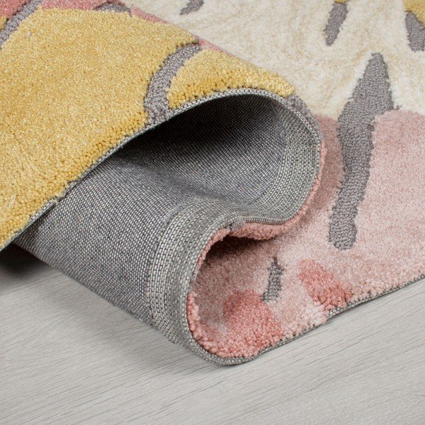 Różowo-żółty dywan Flair Rugs Woodgrain, 120x170 cm-image-1
