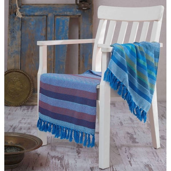 Ręcznik hammam Renkli Blue, 100x180 cm