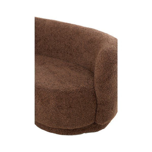 Ciemnobrązowa sofa z materiału bouclé 175 cm Amelie – Light & Living-image-4