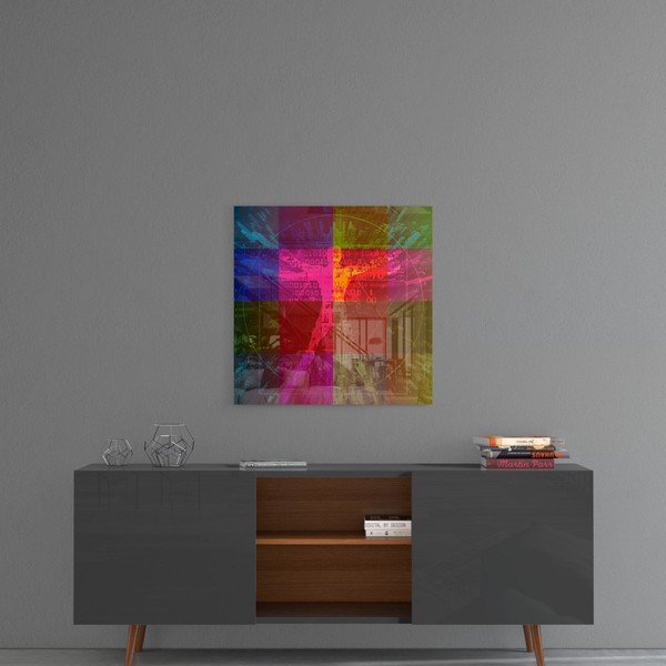Szklany obraz Insigne Da Vinci's Lines, 100x100 cm-image-1