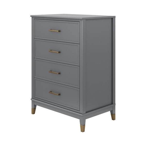 Szara komoda CosmoLiving by Cosmopolitan Westerleigh, 75x106 cm-image-3