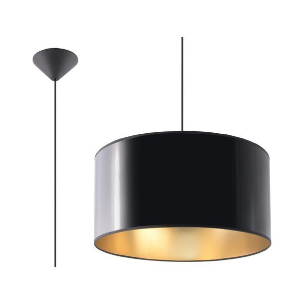 Czarna lampa wisząca Sollux Porto-image-1