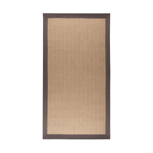 Brązowo-szary dywan z juty Flair Rugs Herringbone, 80x150 cm
