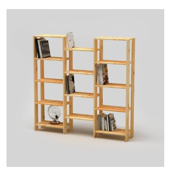 Biblioteczka z naturalnymi półkami Only Wood Brige Bookshelf 