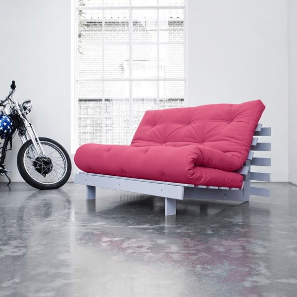 Sofa rozkładana Karup Roots Cool Gray/Magenta-image-2