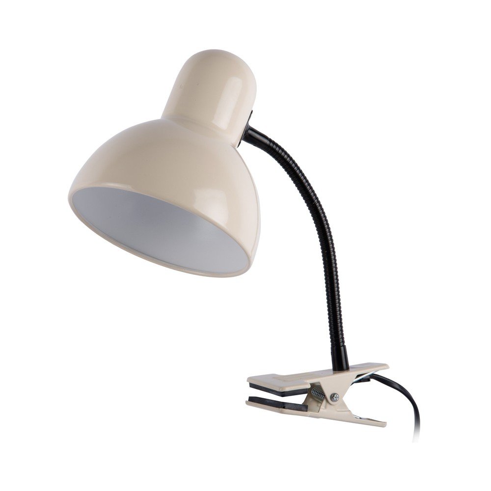 Beżowa metalowa lampa stołowa (wysokość 33,5 cm) New Retro – Leitmotiv