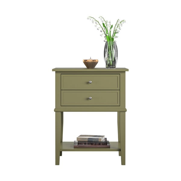 Szafka nocna w kolorze khaki Franklin – Støraa-image-2